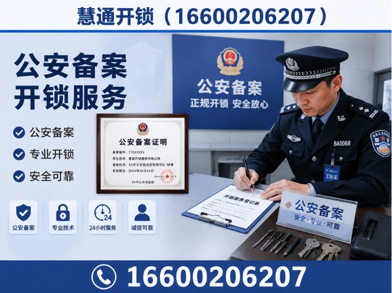 北辰区公安备案开锁展示图